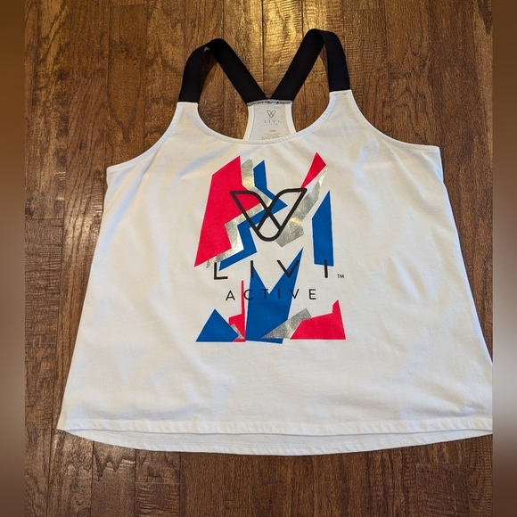 Livi Active glam rock active strappy tank Size 22/24 - Picture 10 of 11